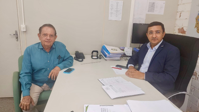 Dr. Wagner Coelho visita SETRANS para falar sobre Aeroporto de Uruçuí