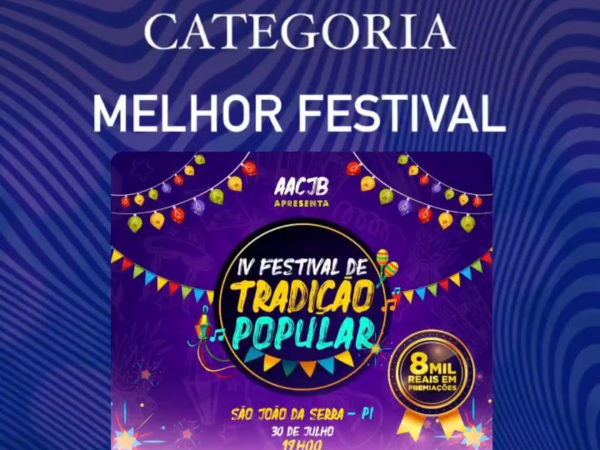 Festival  de cultura popular da AACJB  está na final dos melhores do Piaui 