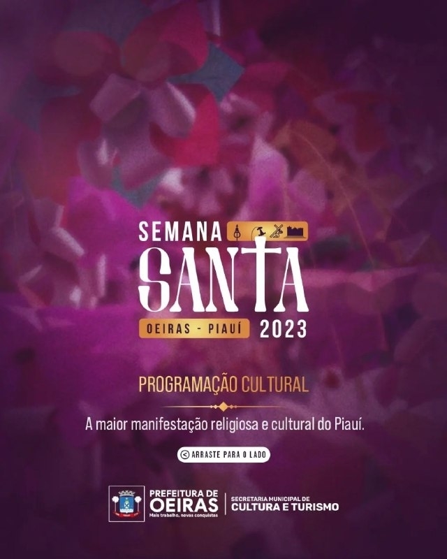 Prefeitura lança programação cultural da Semana Santa de Oeiras 2023