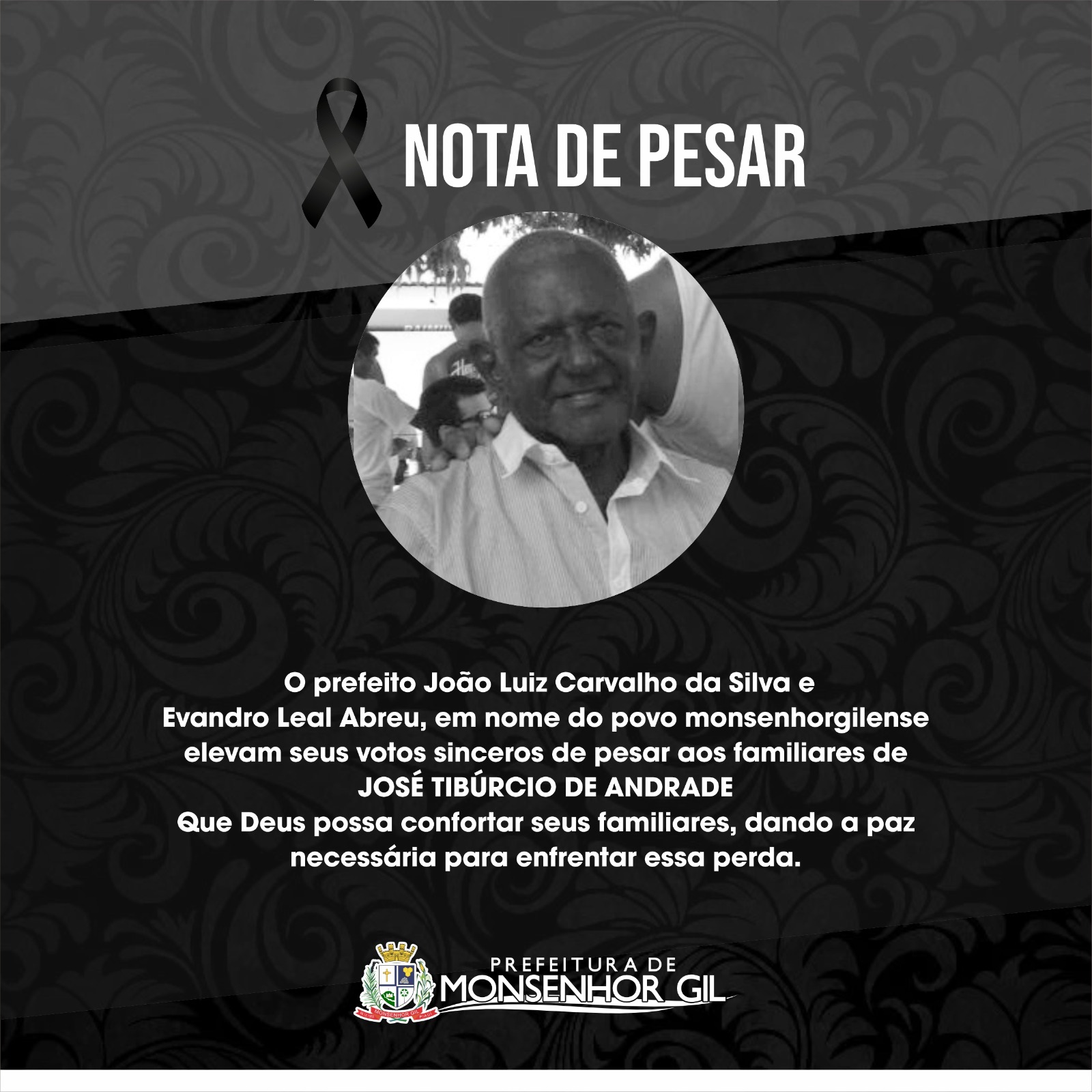 Monsenhor Gil se despede do vaqueiro Zé Tibúrcio, prefeitura decreta luto - Imagem 2