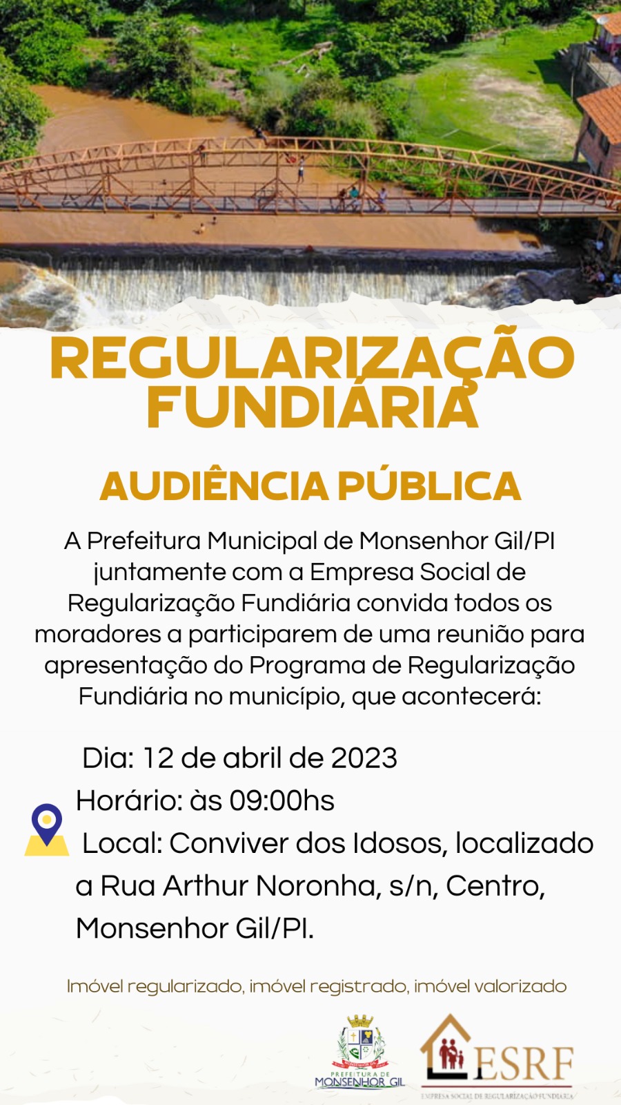 Prefeitura de Monsenhor Gil dá início o Programa Regularização fundiária  - Imagem 2