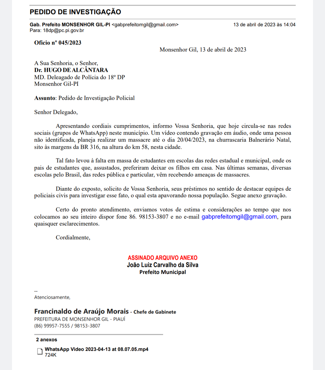 Segurança nas escolas é prioridade número um em Monsenhor Gil  - Imagem 4