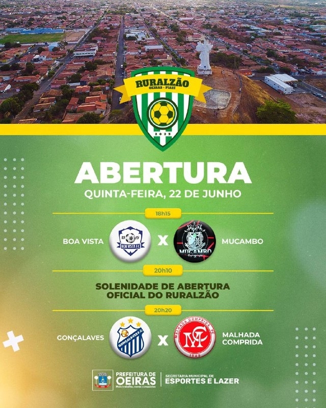 Campeonato Ruralzão 2023 começa nesta quinta (22) em Oeiras
