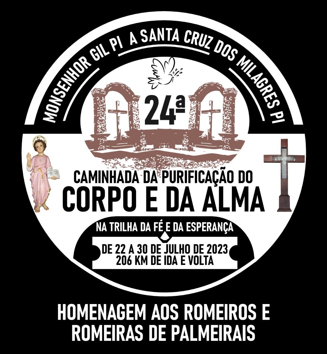 SETUR dará apoio a 24a Caminhada da Purificação do corpo e da alma - Imagem 1