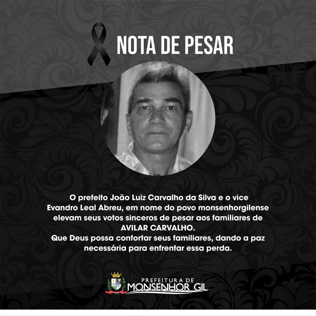 Monsenhor Gil se despede do professor da Rede Municipal , Avilar Carvalho  - Imagem 2