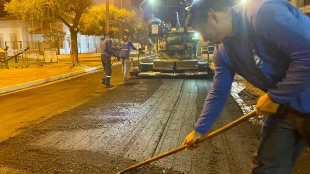 Ruas de Esperantina recebem pavimentação asfáltica