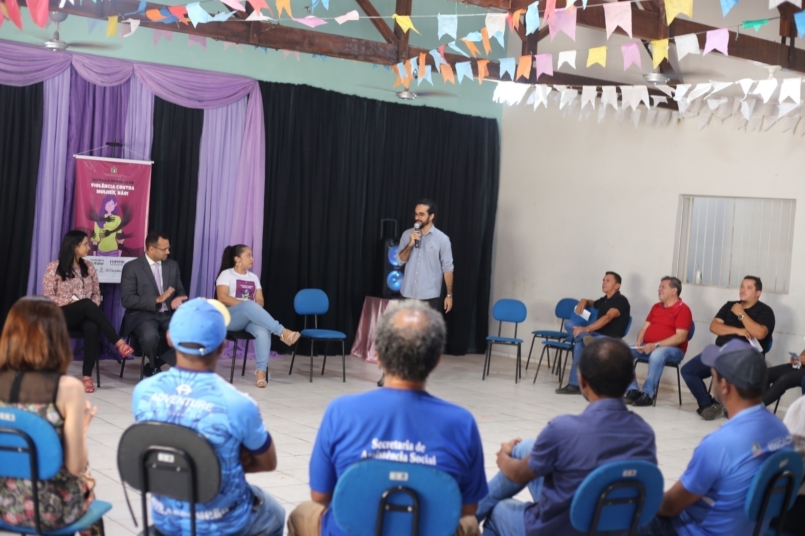 Roda de Conversa com homens - violência contra a mulher em Monsenhor Gil 