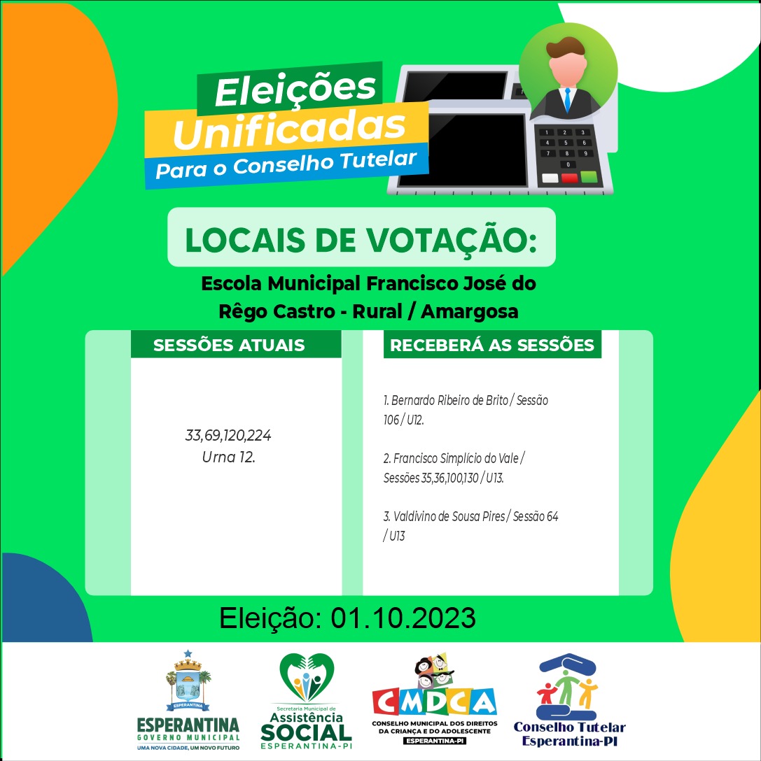 Prefeitura divulga locais de votação para eleições do Conselho Tutelar  - Imagem 7