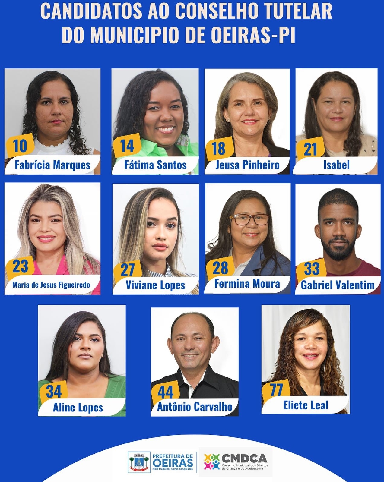 Oeiras escolhe novos membros do Conselho Tutelar neste domingo (1°)