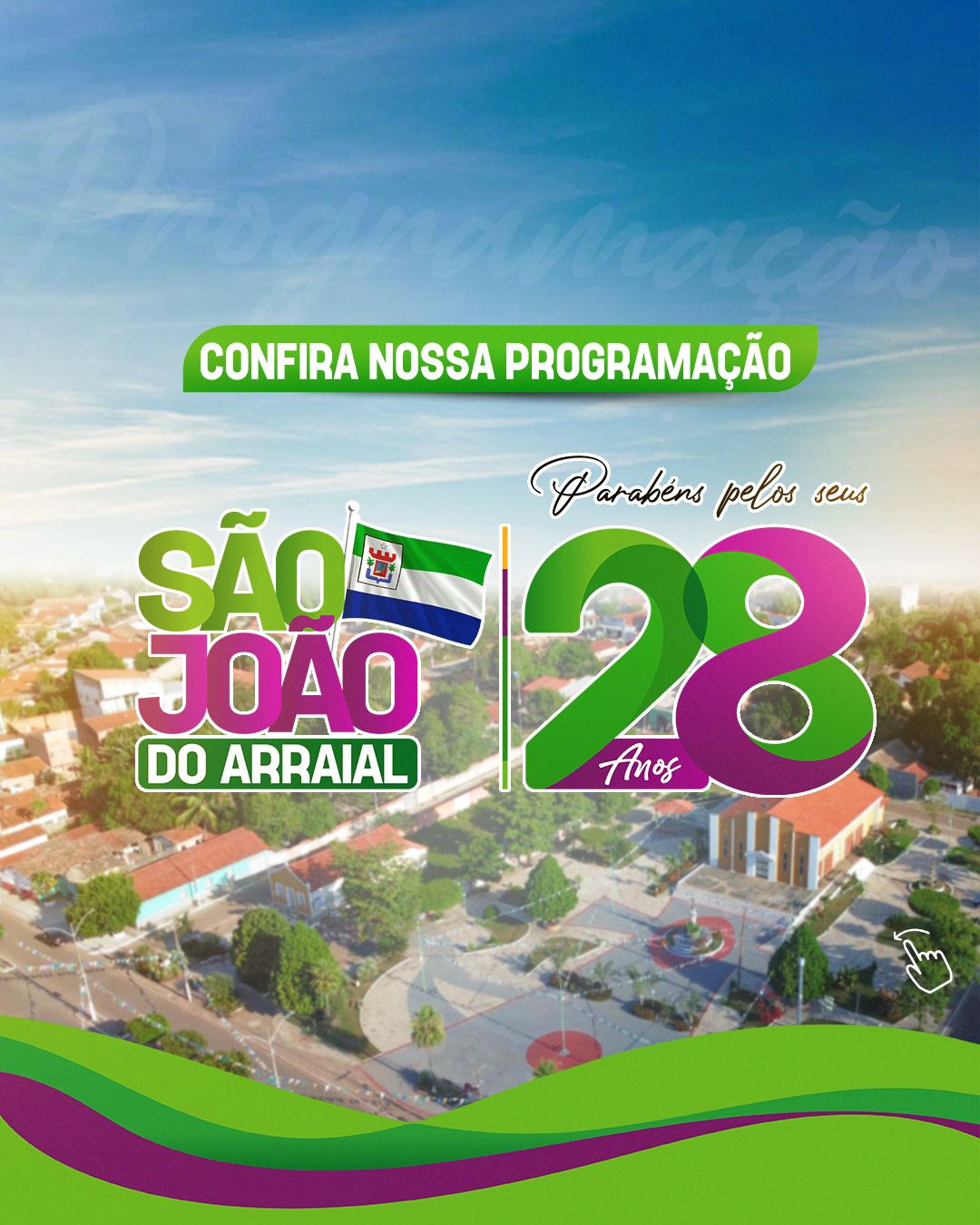 São João do Arraial divulga programação dos 28 anos de Emancipação Política