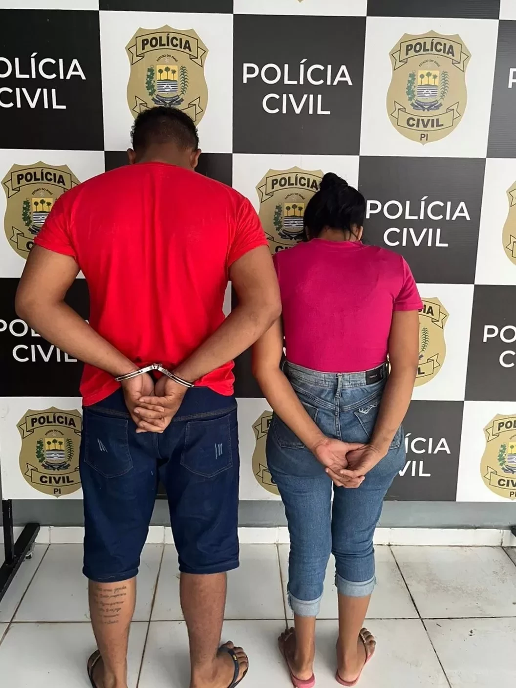 Padrasto e mãe de Ane foram presos na segunda-feira (22) (Foto: Polícia Civil do Piauí)