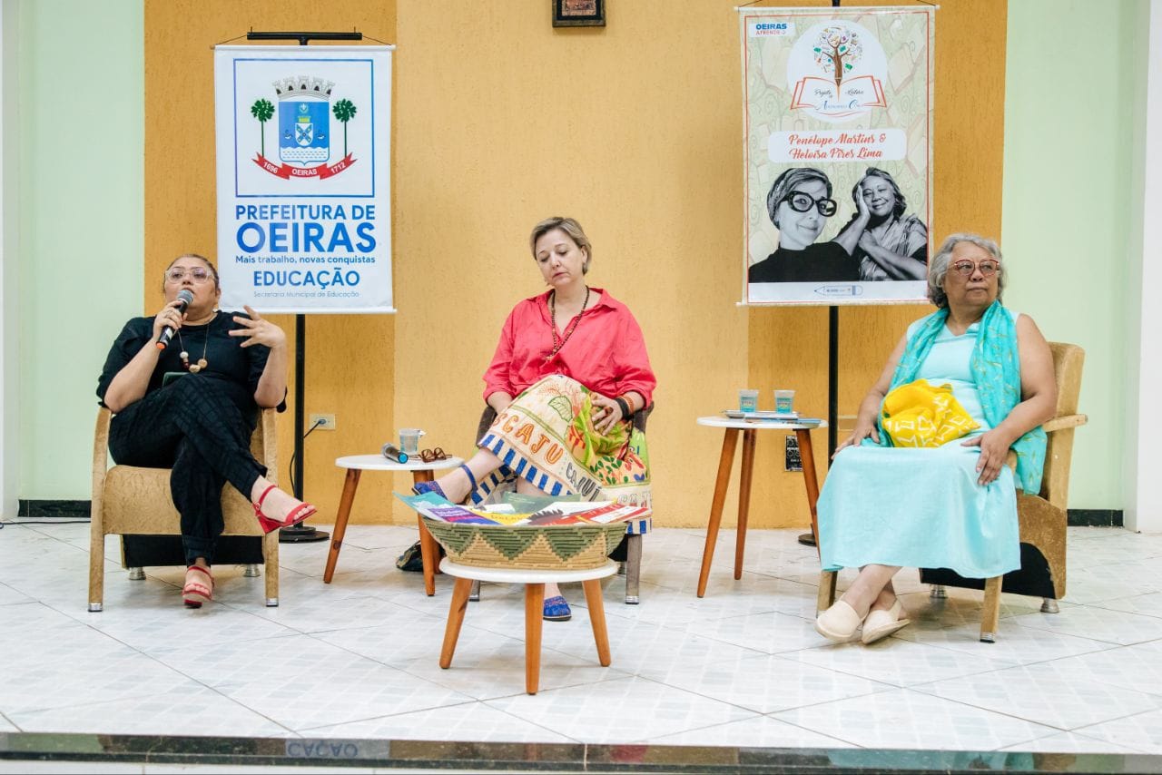 11ª FLOR: escritoras Penélope Martins e Heloísa Pires visitam Oeiras