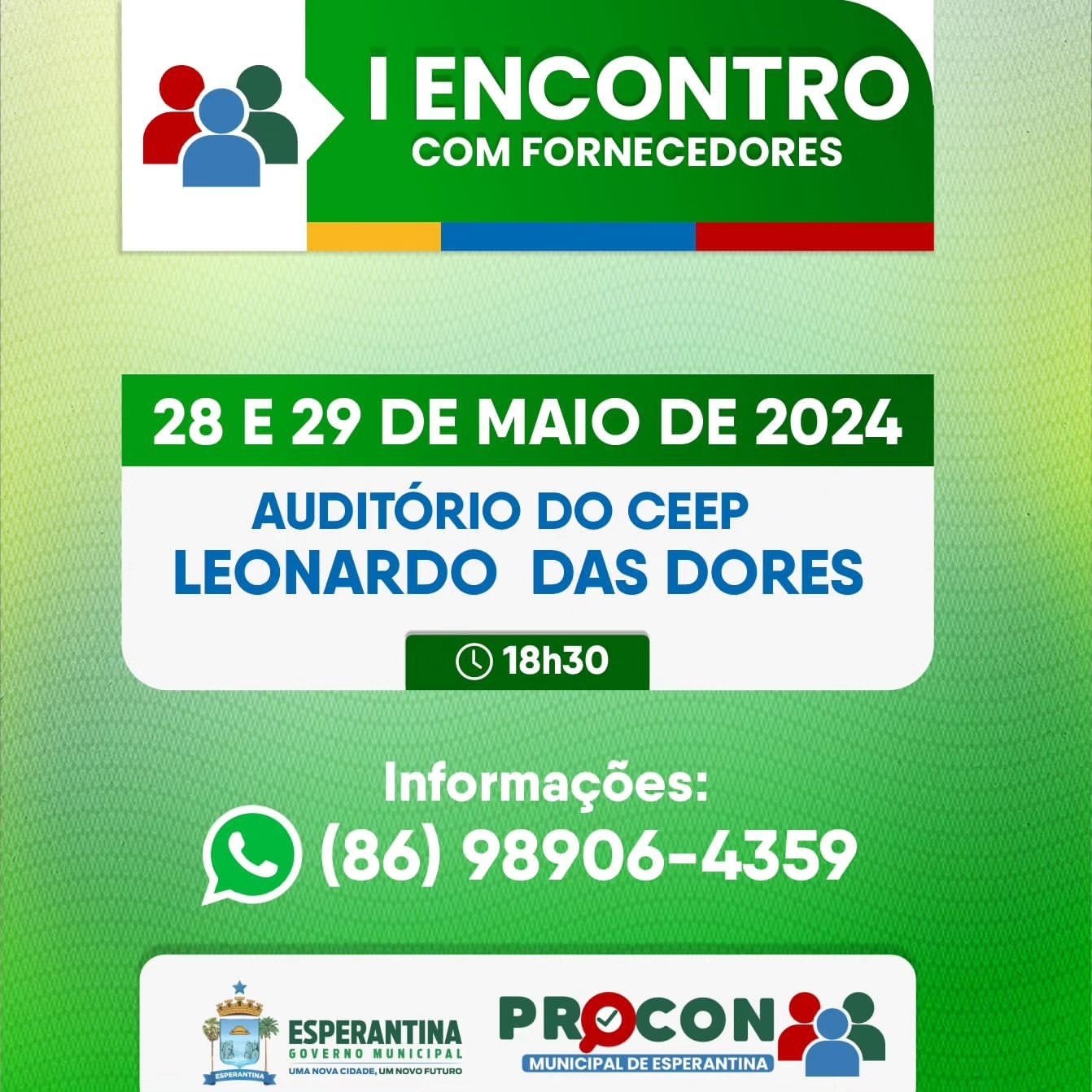 Prefeitura e PROCON municipal realizarão I Encontro com fornecedores.
