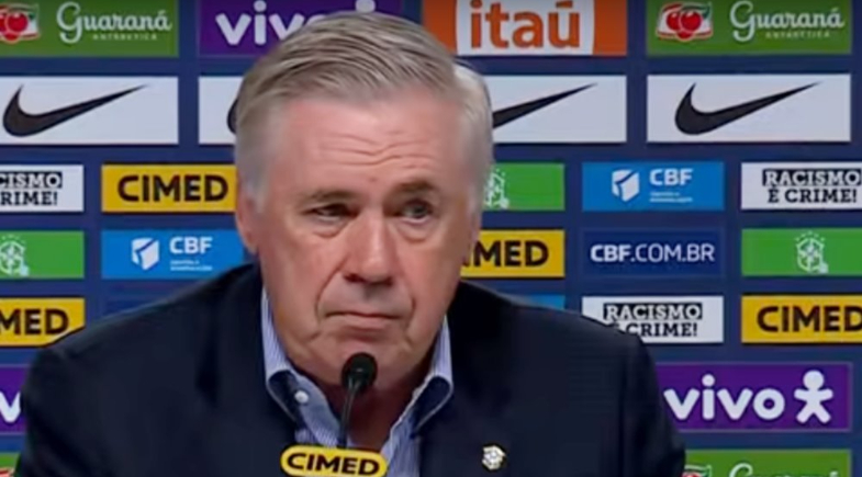 Carlo Ancelloti, técnico da Seleção Brasileira | Reprodução/YouTube