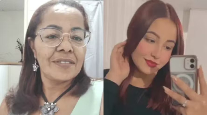 Ana Maria de Jesus, 52 anos, e sua filha Larissa de Jesus Castilho, 21 anos. | Reprodução