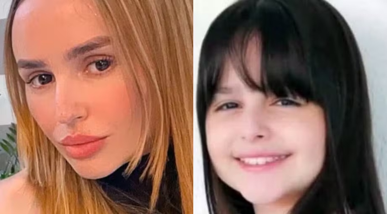 Lidiane Aline Lorenço, de 33 anos, e sua filha, Miana Sophya Santos | Reprodução