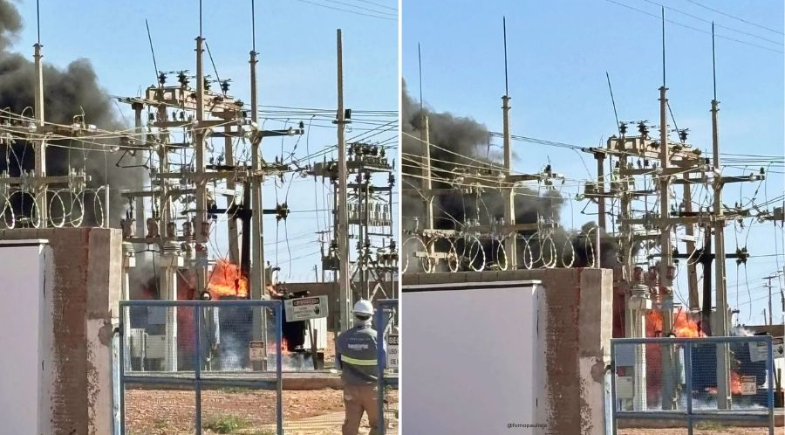 Subestação de energia em Paulistana pega fogo | Cidades na Net