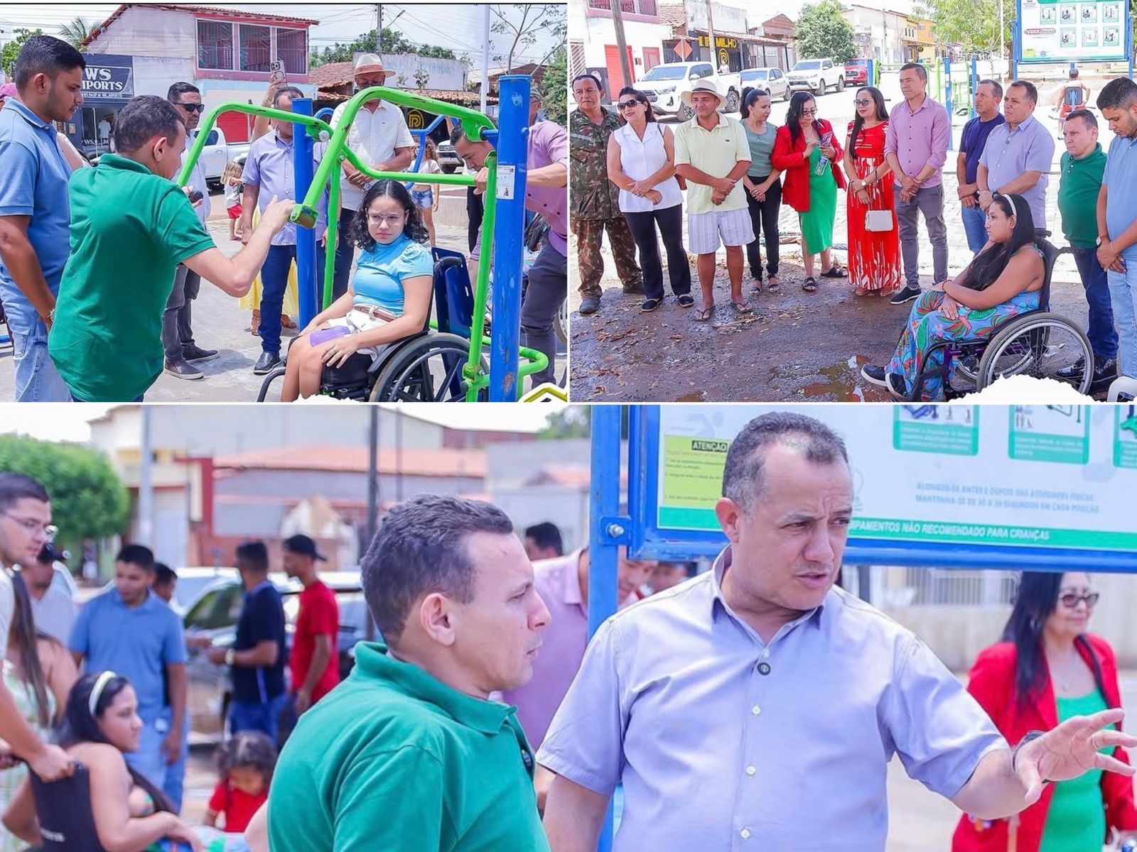 Inauguração da Academia Acessível Híbrida - Foto: Prefeitura de Avelino Lopes