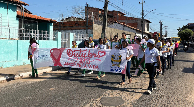 Outubro Rosa: Prefeitura de União realiza Caminhada Amor Pela Vida com serviços gratuitos de saúde