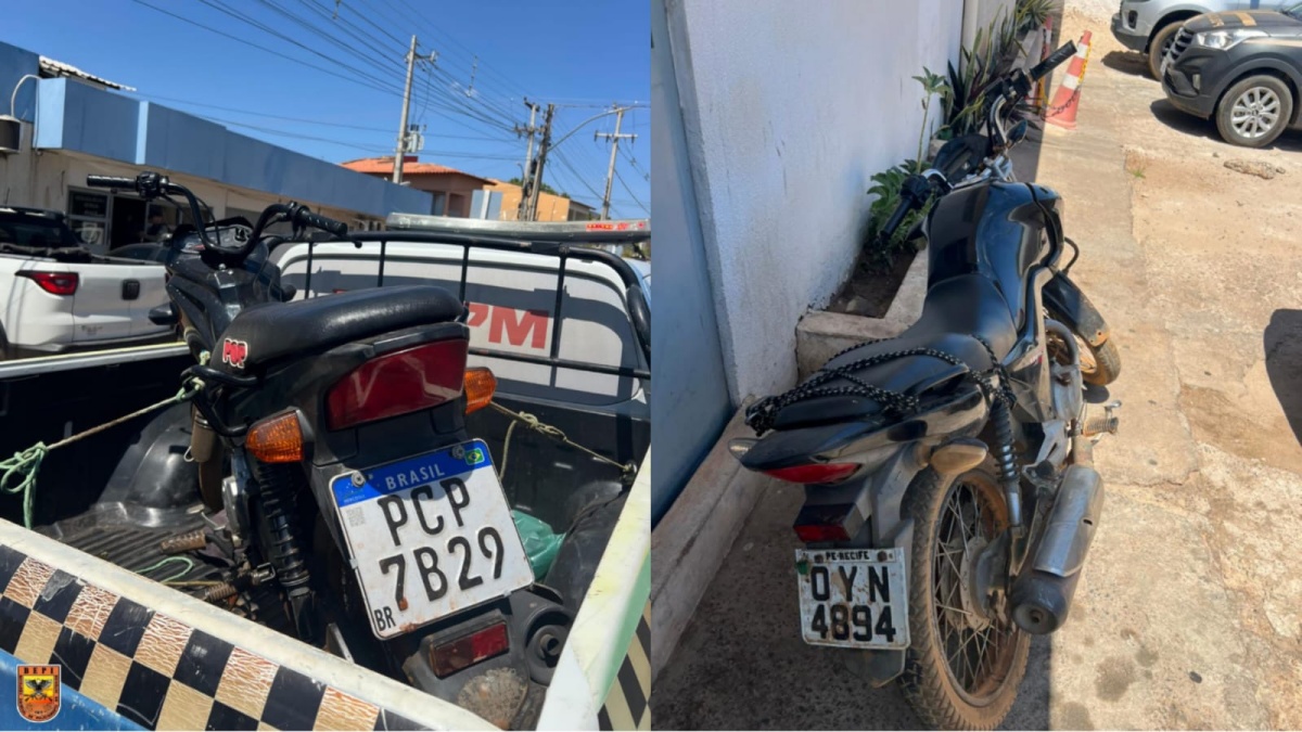 Motocicletas apreendidas em ação policial (Foto: Reprodução/ PMPI)