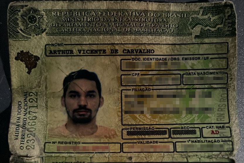 Arthur Vicente de Carvalho já possuía ficha criminal - Foto: Reprodução