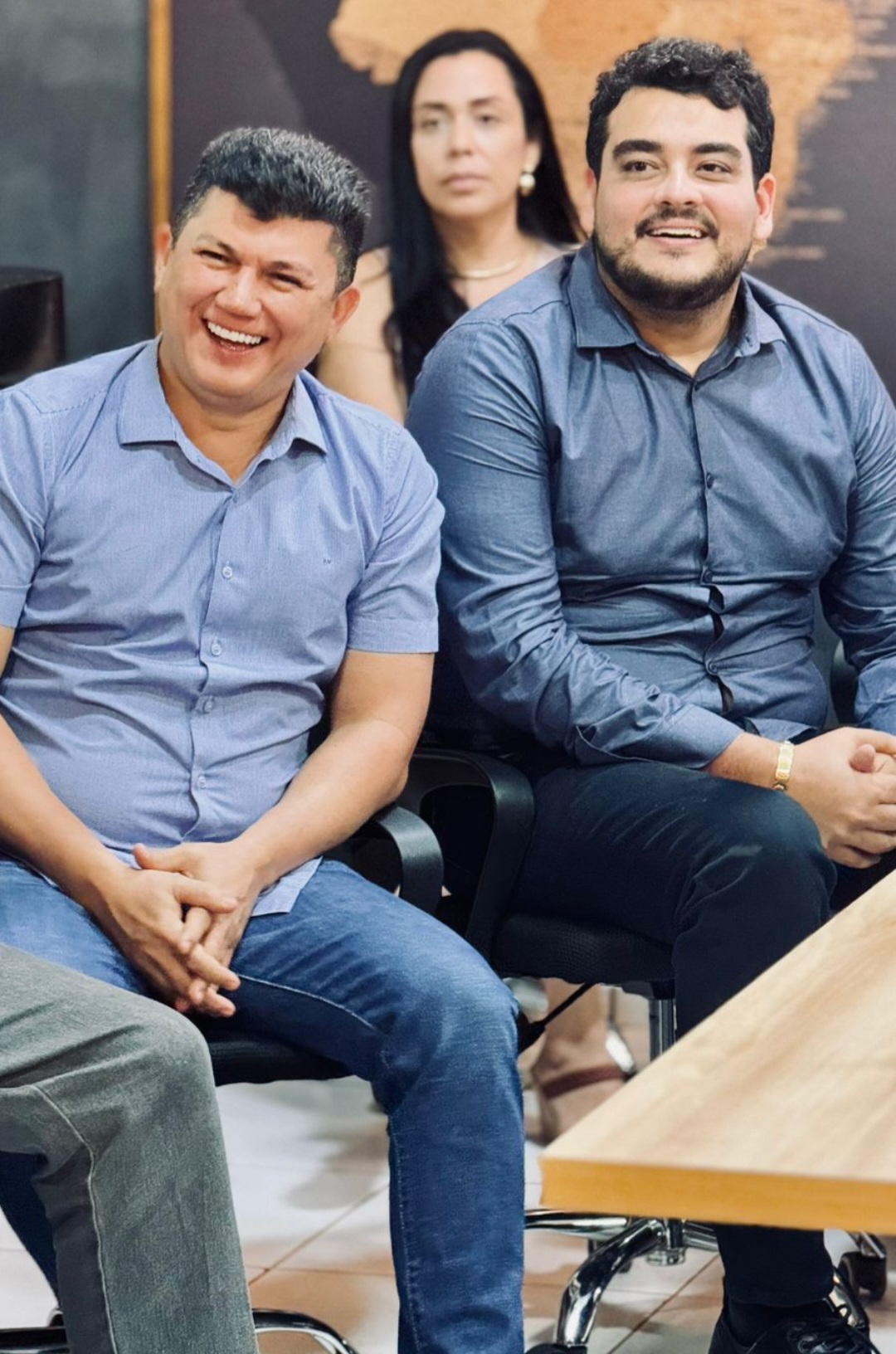 Rubens Vieira e o empresário Lucas Neres