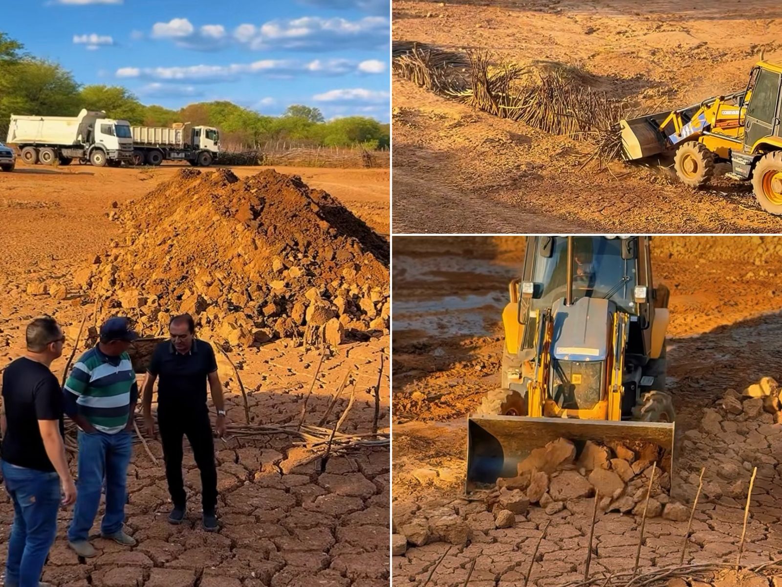 Obras na Barragem de Tatarambi - Foto: Prefeitura de Queimada Nova