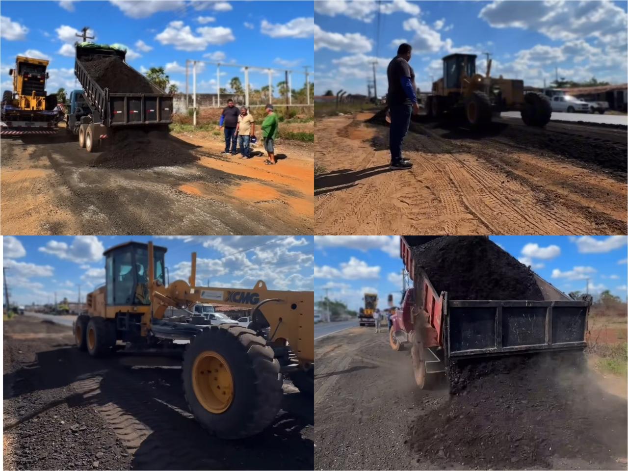 Obras de pavimentação asfáltica - Foto: Prefeitura de Campo Maior