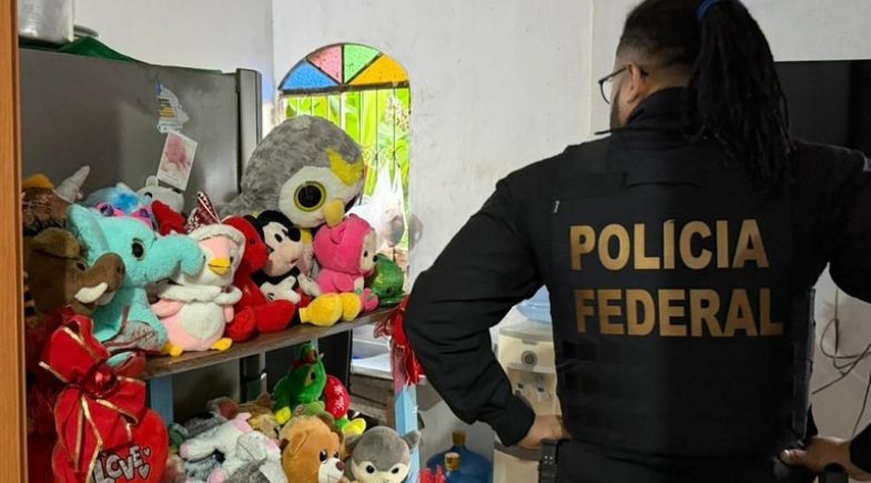Agente da Polícia Federal em operação contra abuso infantil e adolescente. | PF
