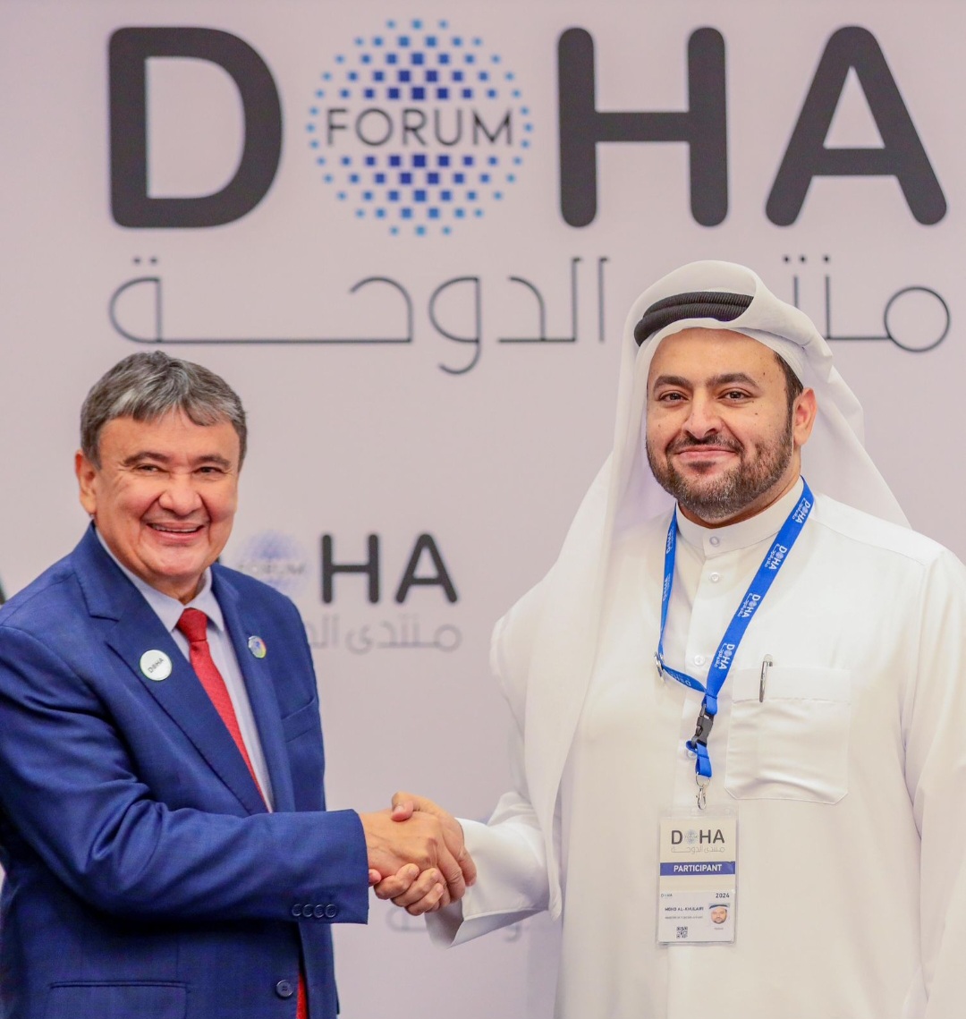 Ministro Wellington Dias em Doha, no Catar 
