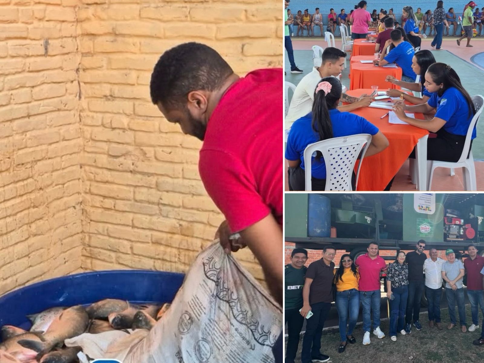 Ação Social de Entrega de Pescados - Foto: Prefeitura de Monsenhor Gil