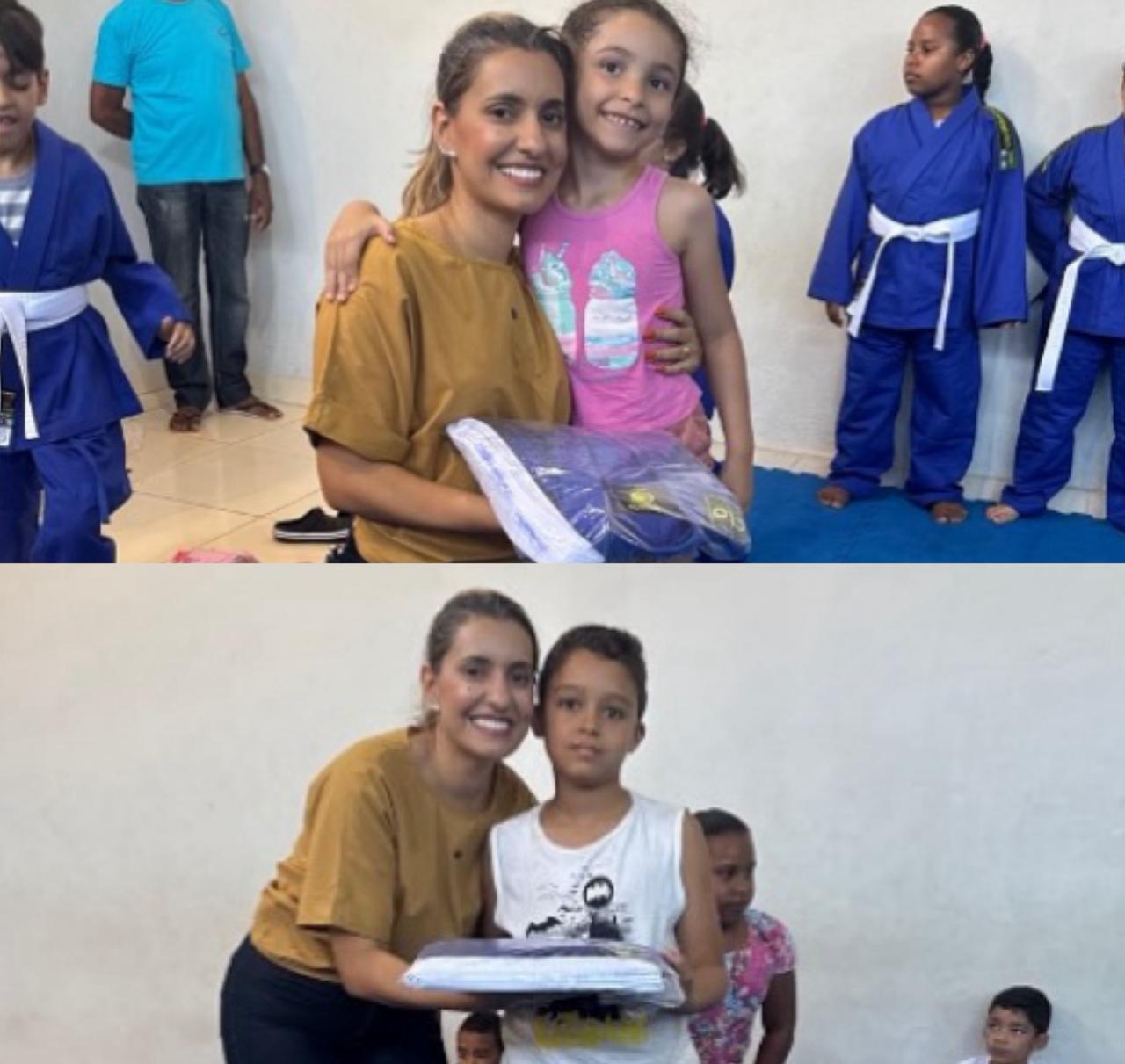 Prefeitura de Caracol realiza entrega de kimonos para alunos do projeto de Judô no município - Imagem 1
