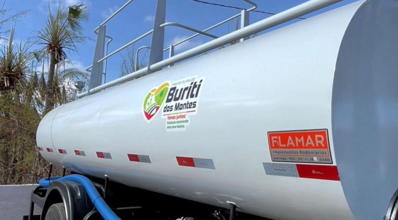 Buriti dos Montes recebe novo caminhão - pipa para reforçar abastecimento de água na zona rural do município