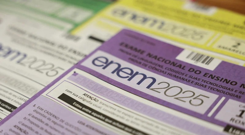 Caderno de questões do Enem 2025 | Reprodução