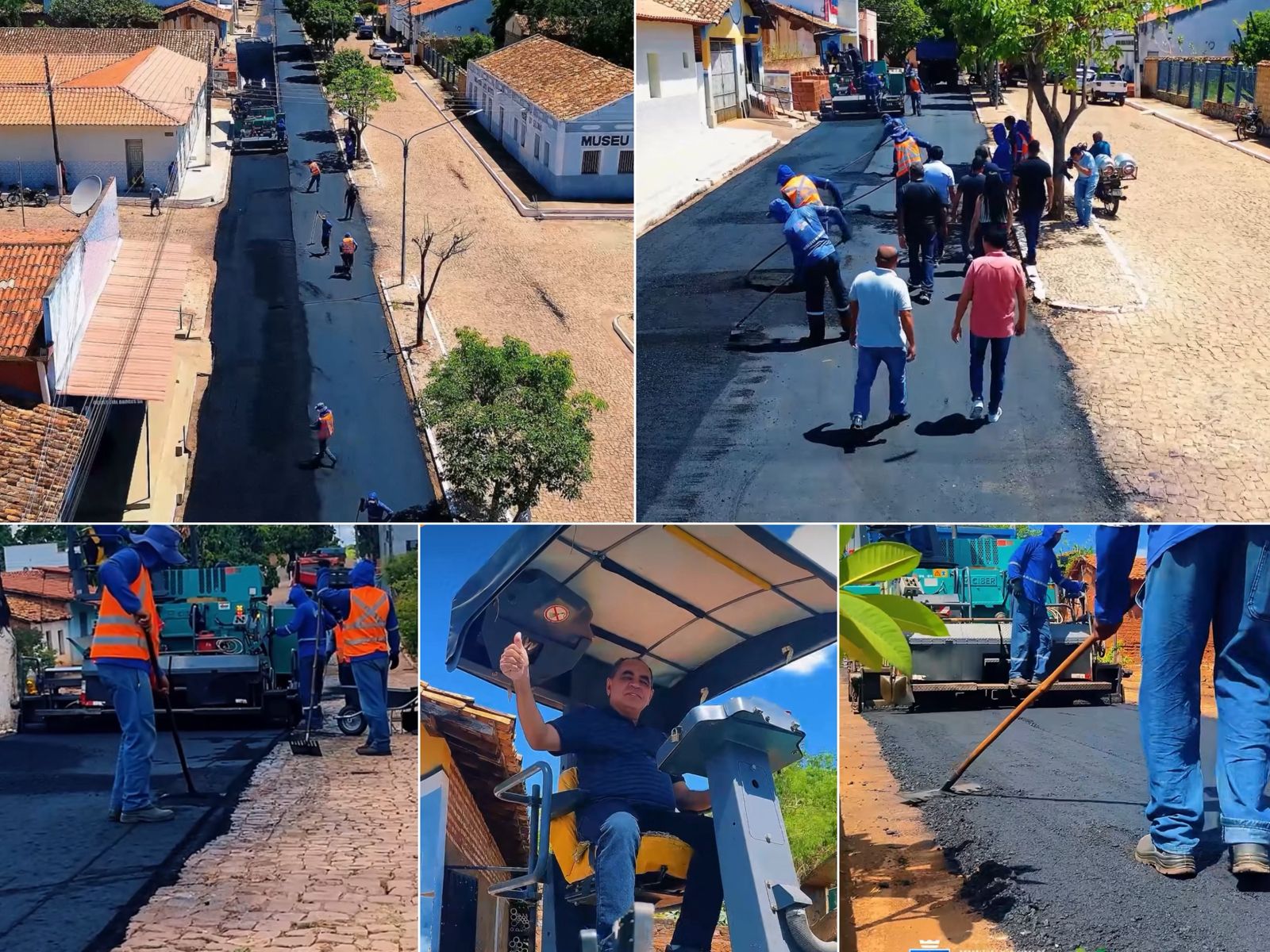 Obras de pavimentação asfáltica - Foto: Prefeitura de Landri Sales