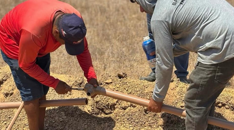 Obras de ampliação de abastecimento de água na zona Rural de Lagoa Alegre segue em ritmo acelerado