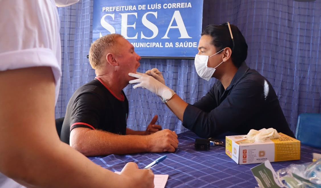 Prefeitura de Luís Correia promove ação em saúde bucal na Casa do Oleiro