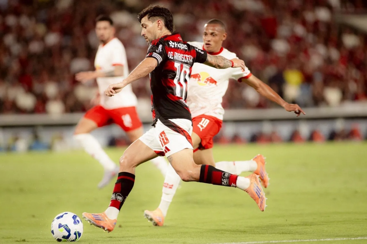Lance de Flamengo x Red Bull Bragantino (Foto: Reprodução:Gilvan de Souza/Flamengo)