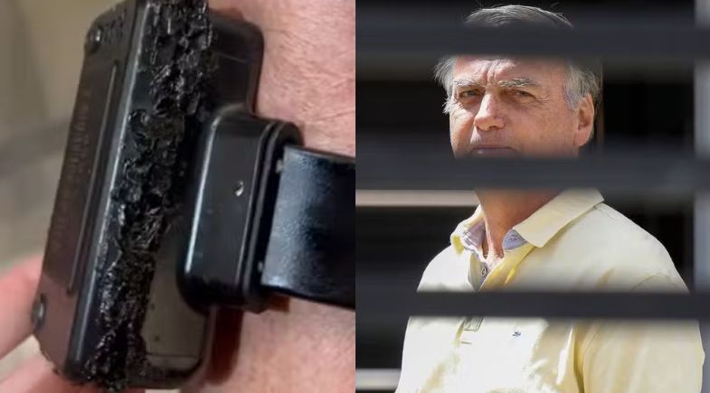 Bolsonaro teria danificado a tornozeleira em casa, diz PF | Foto: Reprodução