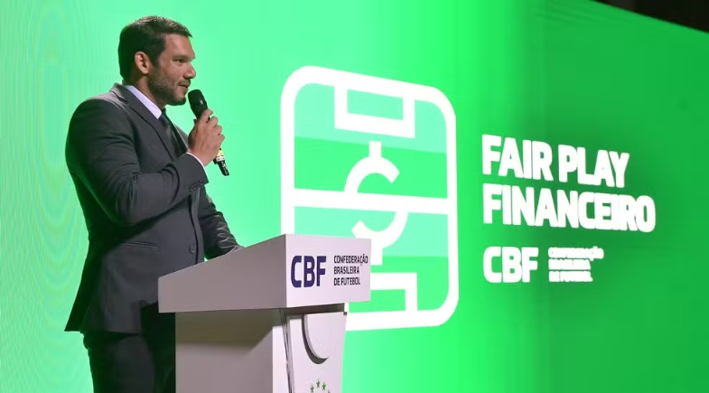 Samir Xaud, presidente da CBF, em reunião do Fair Play Financeiro | Divulgação/CBF