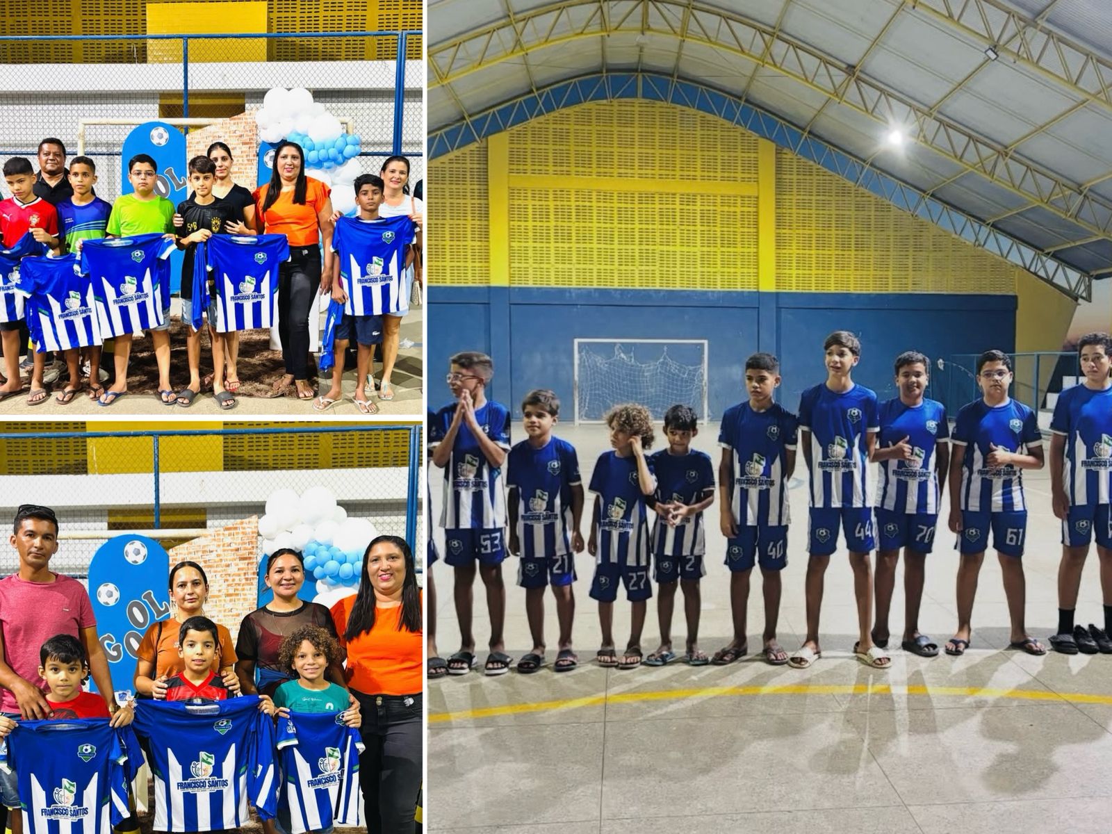 Entrega de Uniforme para a Escolinha de Futebol Infantil - Foto: Prefeitura de Francisco Santos