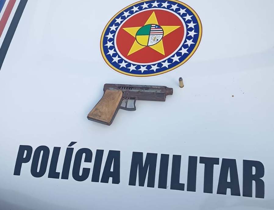 Arma apreendida em ação policial (Foto: Reprodução/ PMMA)