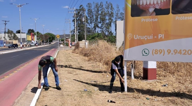 SEMMAN realiza vistorias e intensifica combate à poluição visual em Uruçuí