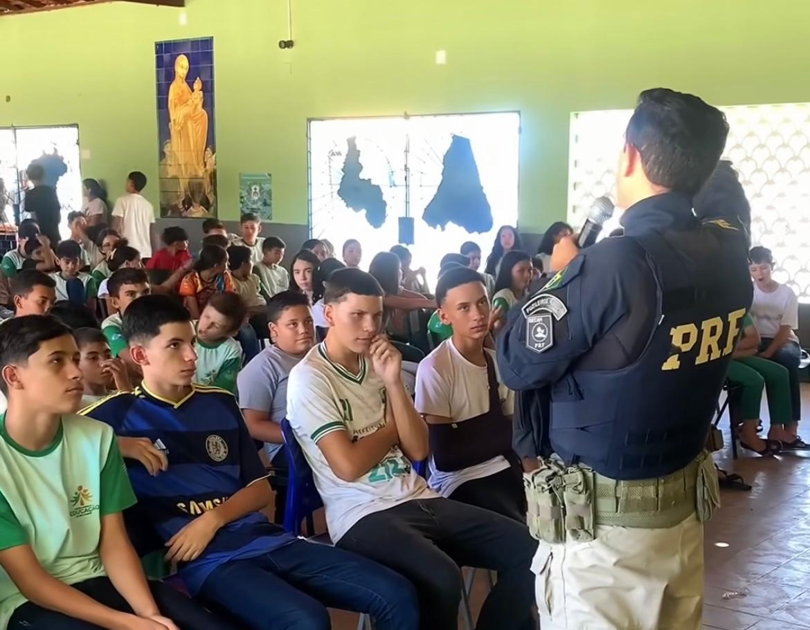 Palestra sobre Educação no Trânsito - Foto: Prefeitura de Marcos Parente