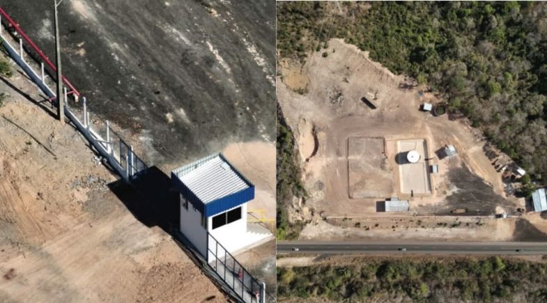 Obras de distribuidora na estrada de Altos./Fotos: Ascom SSPObras de distribuidora na estrada de Altos./Fotos: Ascom SSP