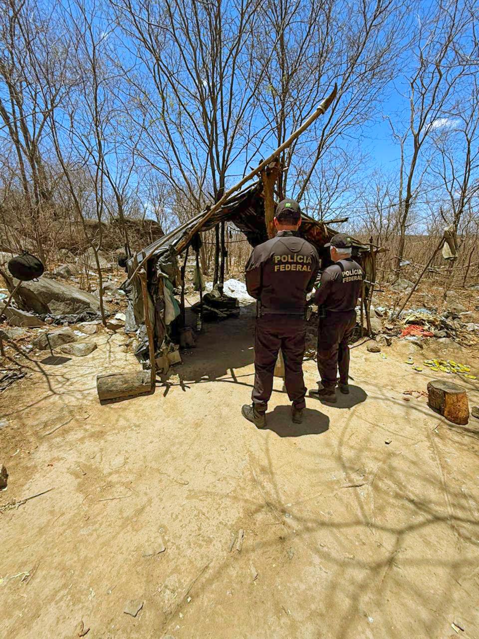 Trabalhadores em situação análoga à escravidão | FOTO: PF