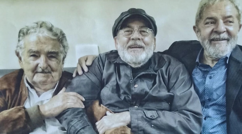 Pepe Mujica, Frateschi e Lula | FOTO: Reprodução