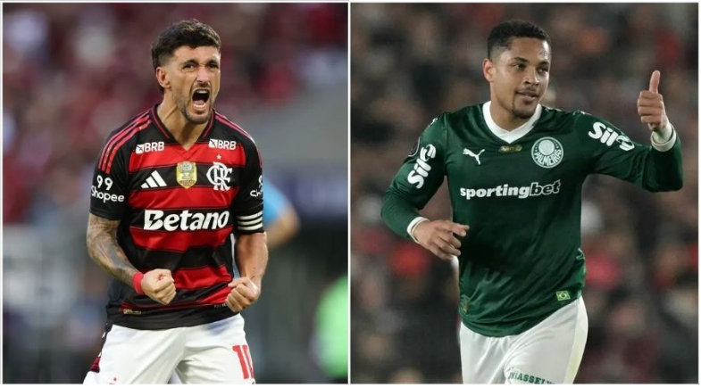 Flamengo e Palmeiras garantem vaga na Libertadores 2026 | Reprodução