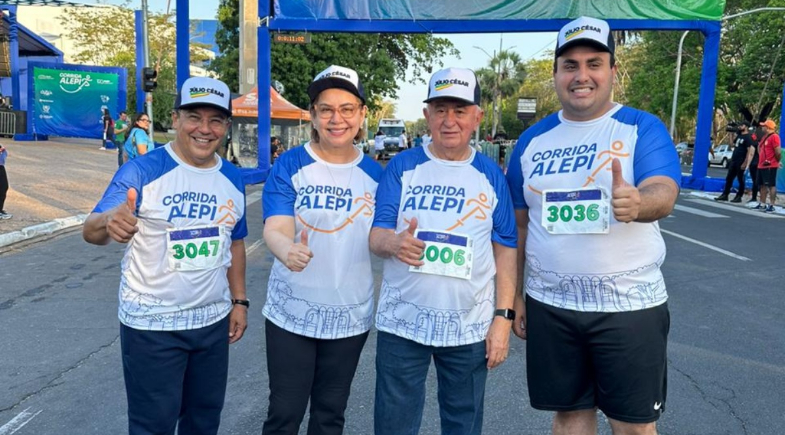 Parlamentares participam da 1ª Corrida Alepi | Raíssa Morais/ Meio News