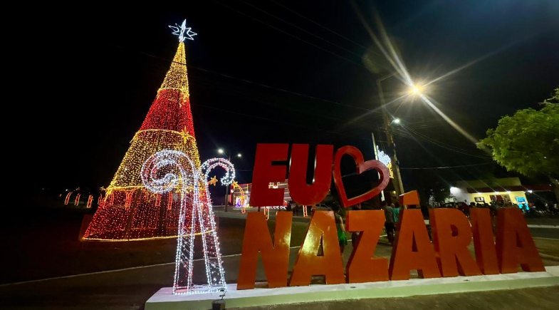 Procissão, Santa Missa e Benção do Presépio marcam abertura do Natal Luz em Nazária